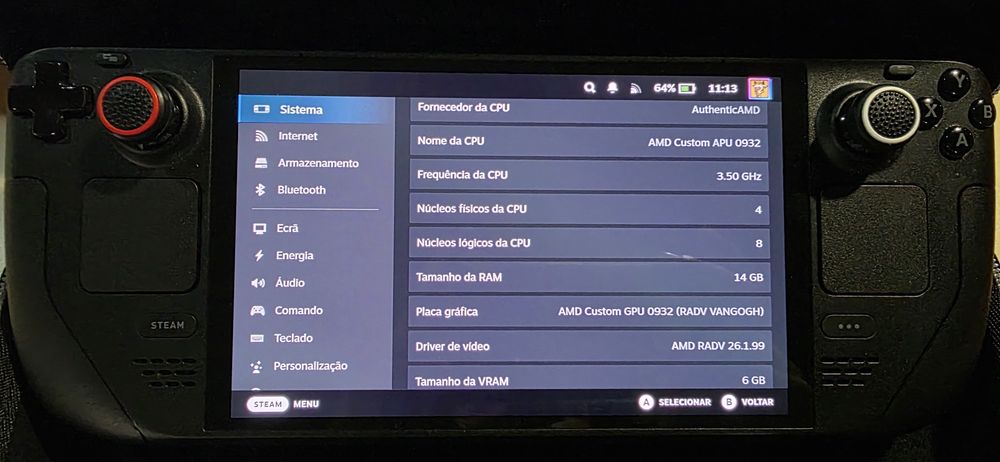 Steam Deck 512 GB OLED - Excelente Estado