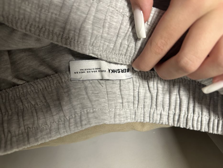 Штани Сірі Широкі Bershka