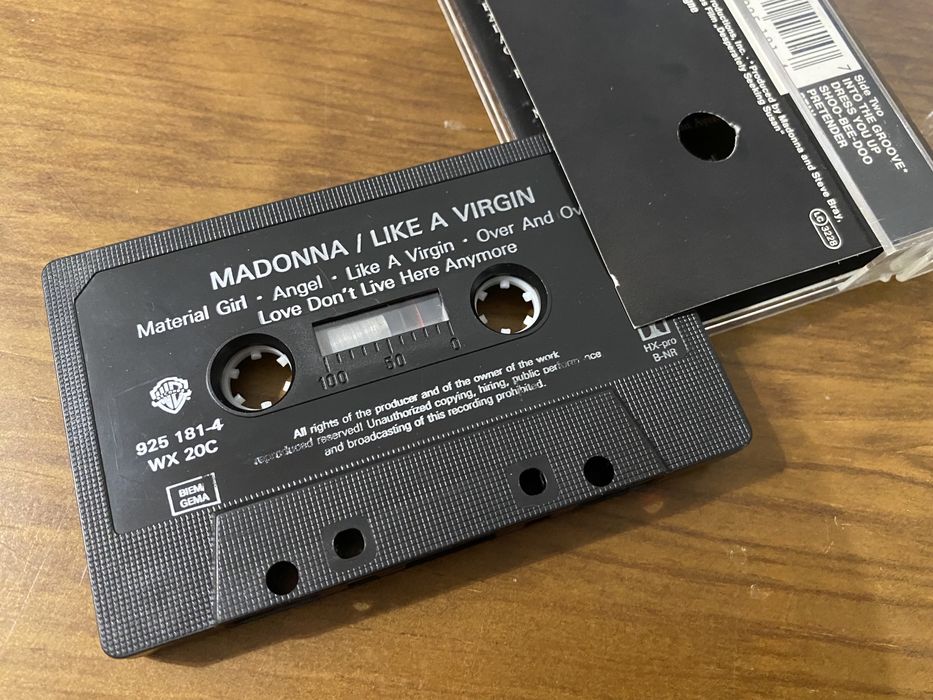 Cassete Madonna Like a Virgin