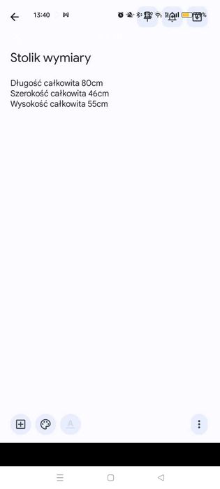 Sprzedam nowy dębowy stolik kawowy