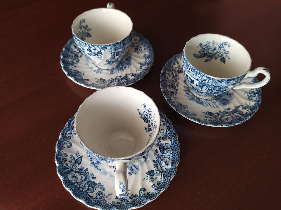 Chávenas e pires Johnson Bros, tema "hunting country"