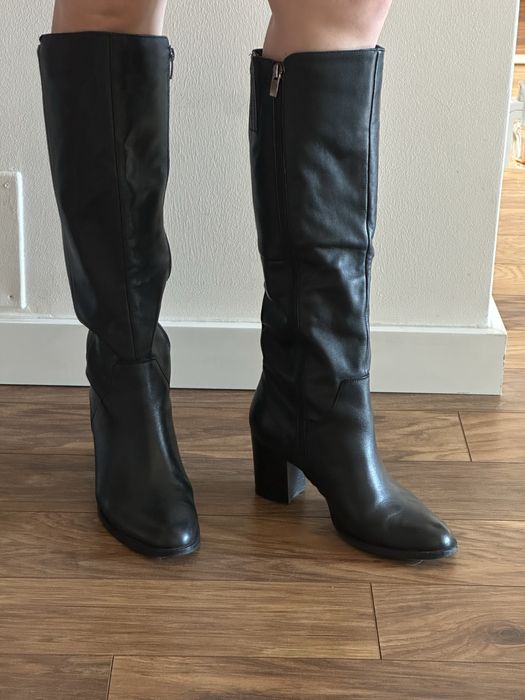 Skórzane kozaki Windrose