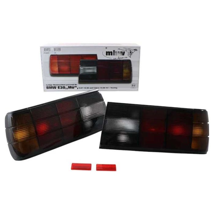 Lampy tylne BMW E30 Szeroka Lampa MHW Ciemne Rarytas