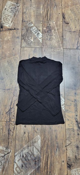 Czarny long damski bawełna longslee M uni