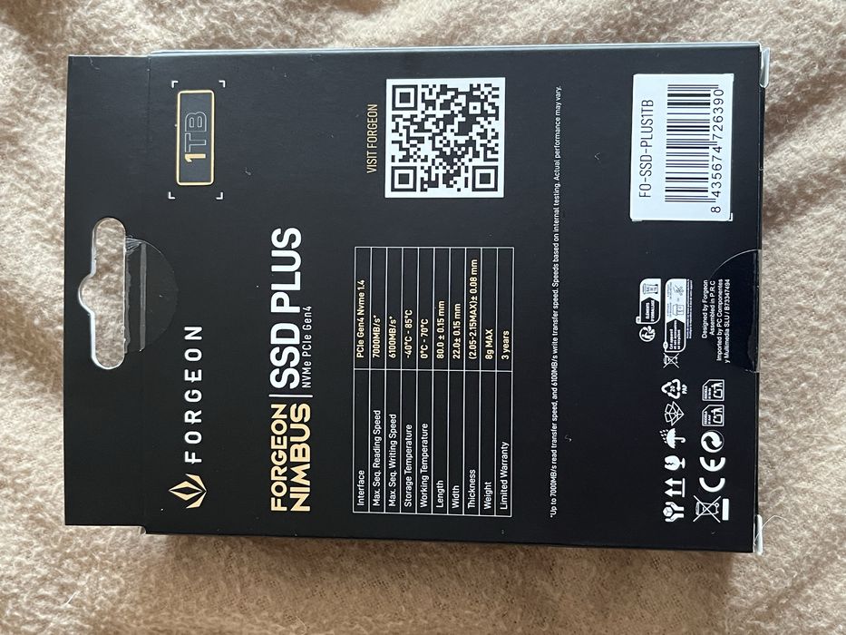 Armazamento SSD de 1T