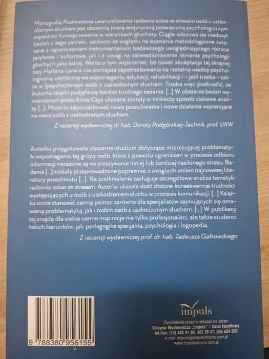 Podmiotowe uwarunkowania radzenia sobie ze stresem