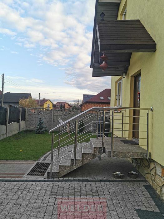 Balustrada nierdzewna szklana balkon francuski Harfa antracyt malowana