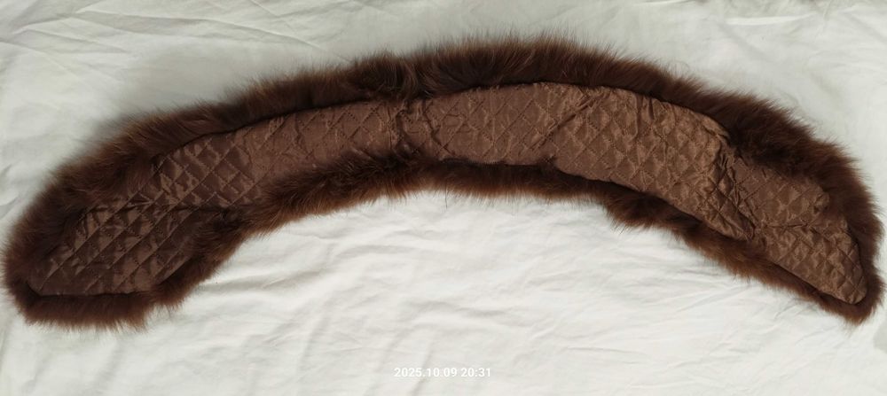 Kołnierz szal z prawdziwego futra