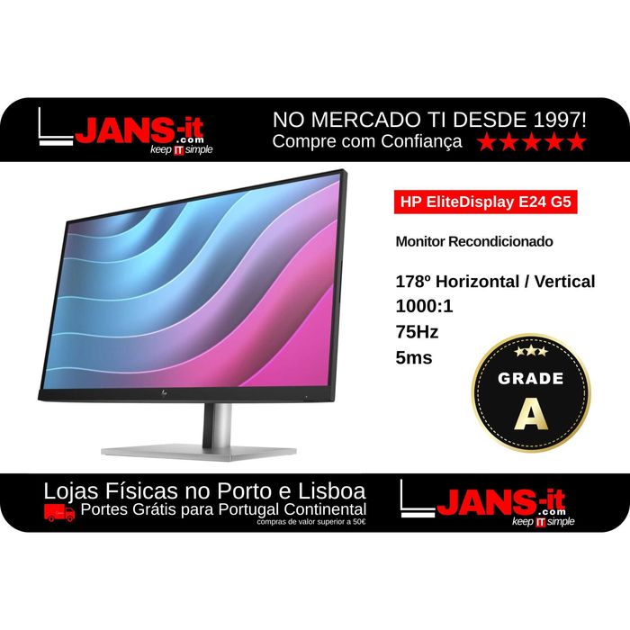 HP EliteDisplay E24 G5 | 24″ | FullHD | IPS