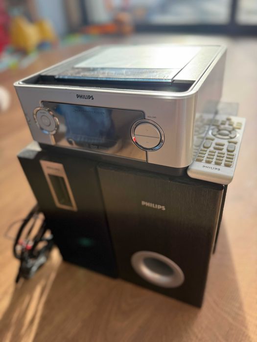 Philips MicroTheater MCD139B Sistema Som com DVD Rádio Colunas Comando