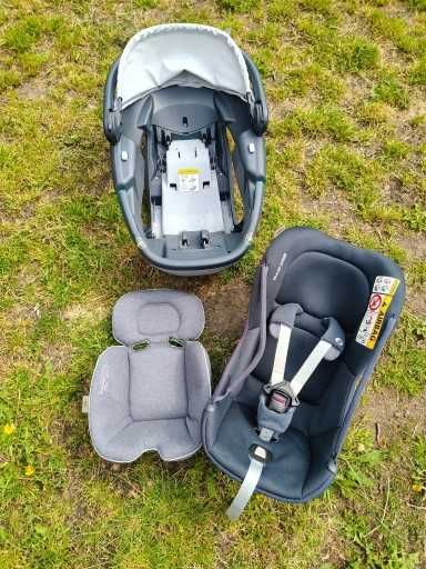 Fotelik obrotowy Maxi Cosi Coral 360 - Ultralekki z adapterami do wózka