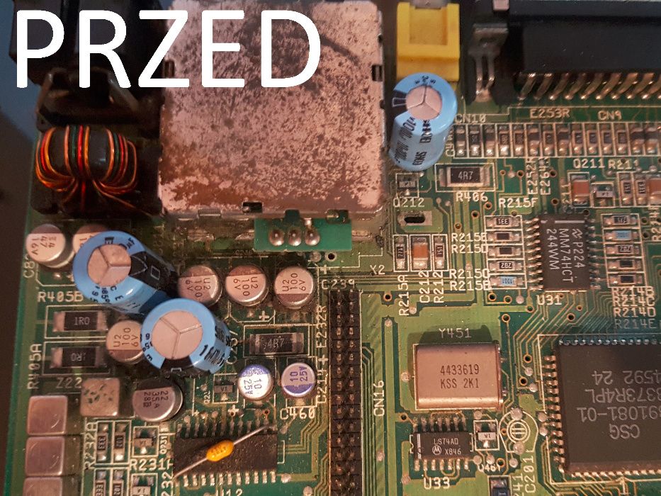 Serwis i wymiana kondensatorów ReCap Amiga 1200, 600, 500, CDTV CD32
