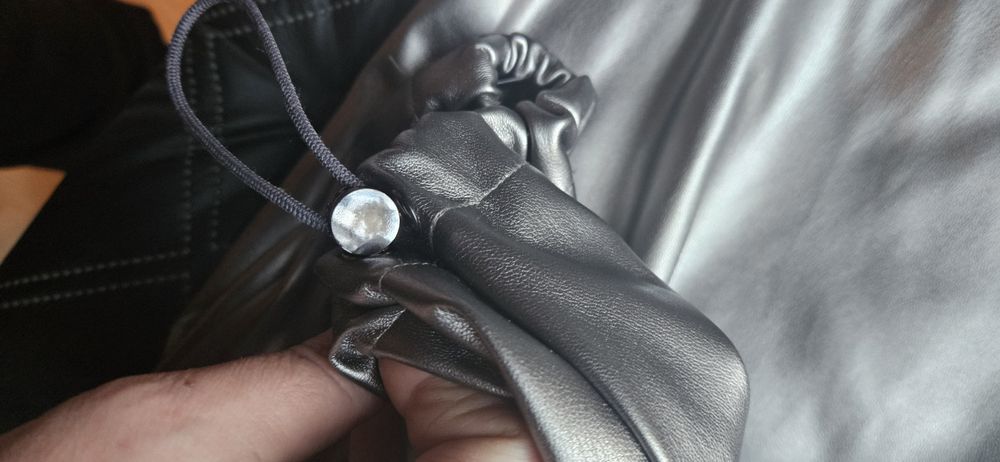 Spodnie ze stoperami ekoskóra Bastet