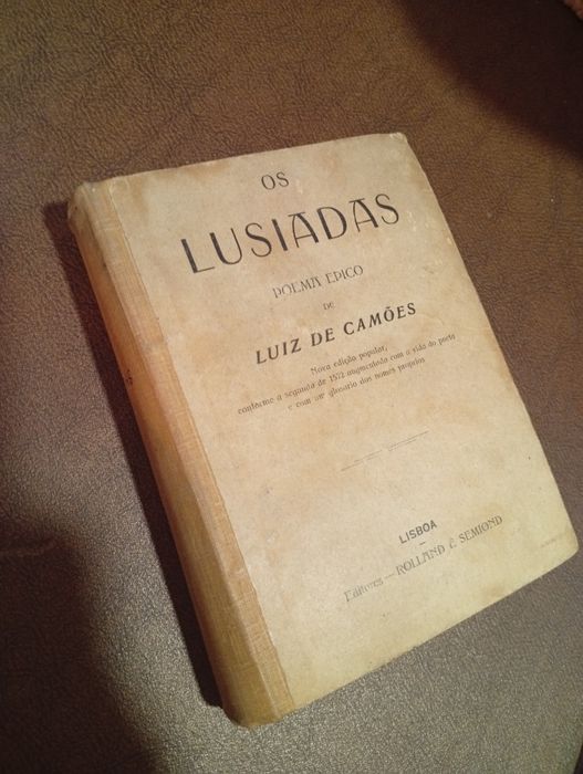 Livro edição antigo com 142 anos "Os Lusíadas livro de Luiz de Camões"
