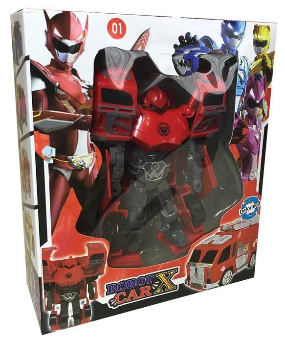 Zestaw 3 sztuk transformer robot