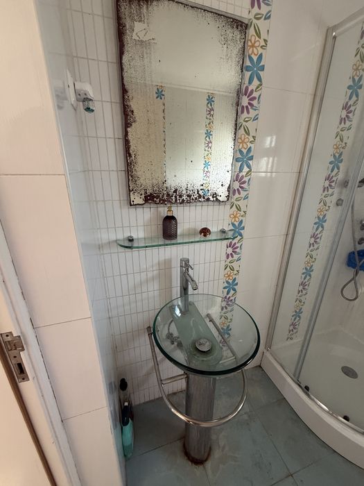 Cabine duche de canto com base