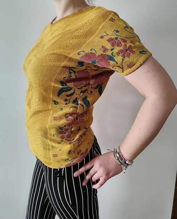 Bluzka etno Boho Peru bawełna