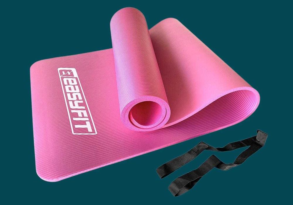 Коврик для фитнеса и йоги EasyFit NBR 1 см, 7 кольорів