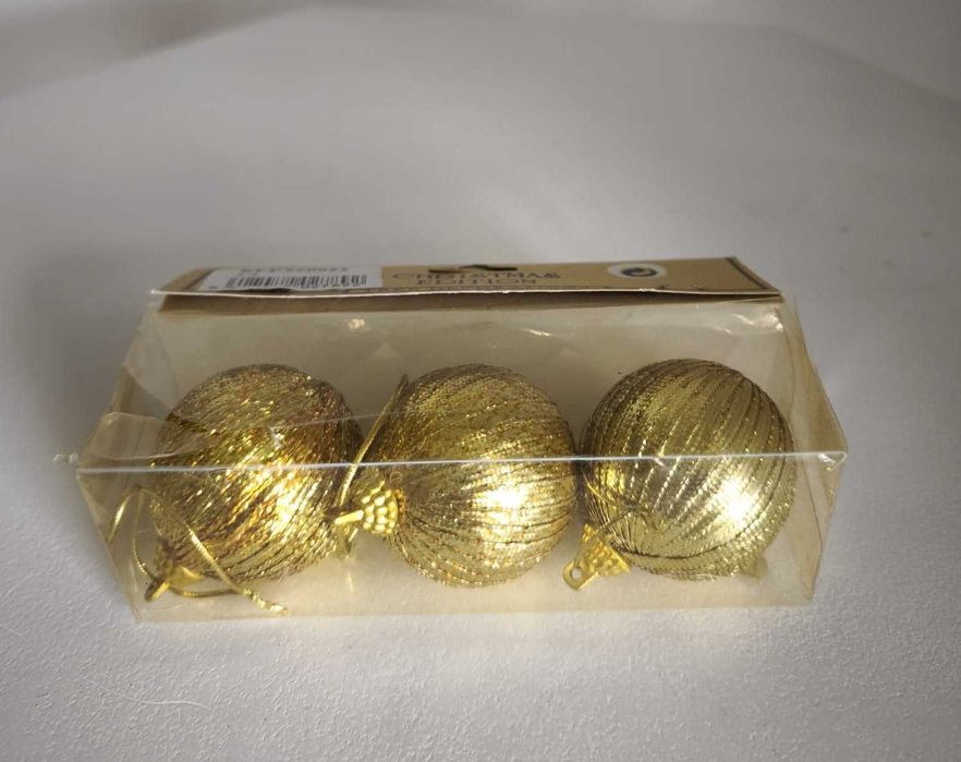 Bolas de Natal Douradas