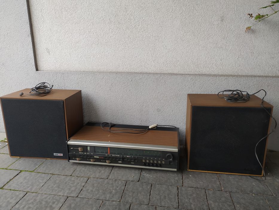Amplituner " rema toccata" oraz obudowy głośników