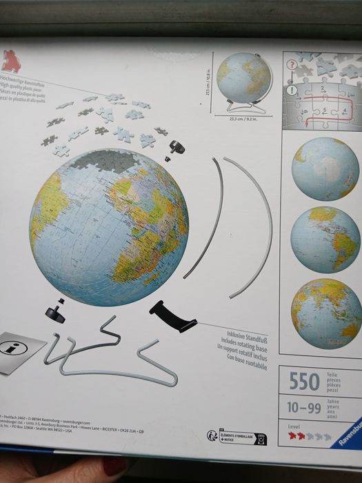 Ravensburger 3 D пазли, глобус