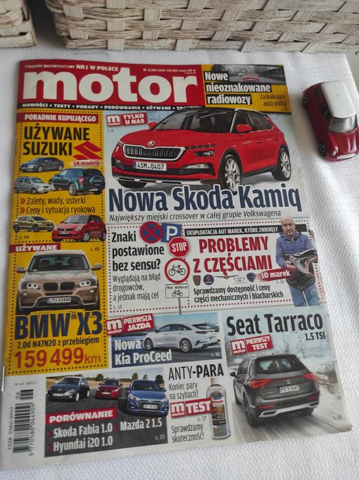 Czasopismo Motor WYSZUKAJ Auto 6/2019 X3 ProCeed Talisman Kamiq Swift