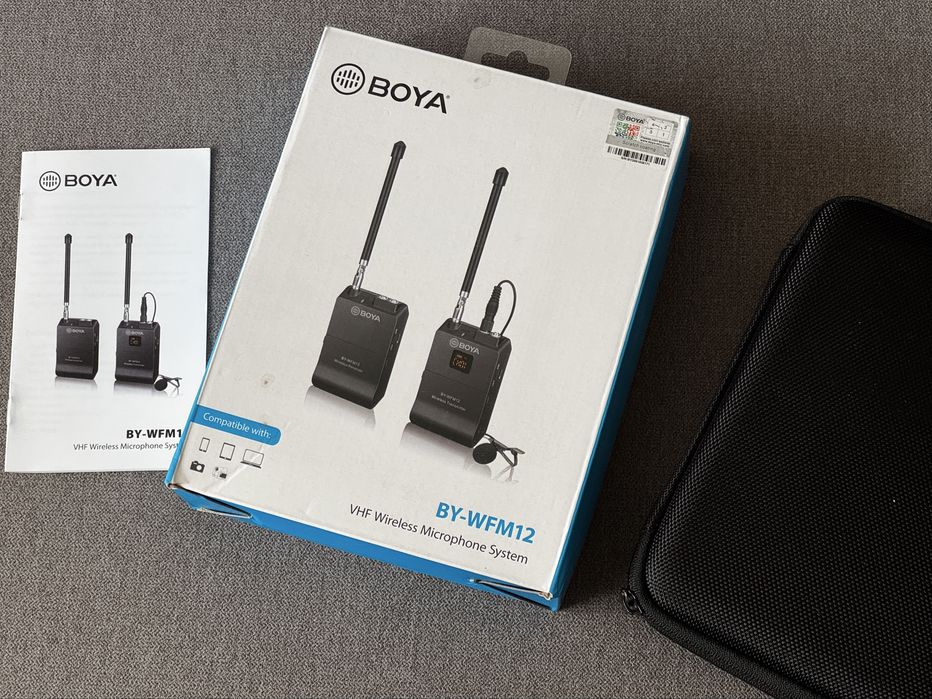 Петличний бездротовий мікрофон BOYA BY-WFM12