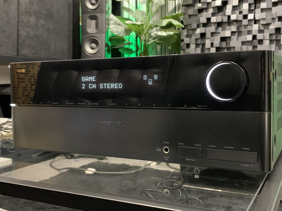 Amplituner wysokiej klasy Harman Kardon AVR 355 HDMI 7.1 Komplet Dwa Piloty Mikrofon Instrukcje 15KG Zadbany