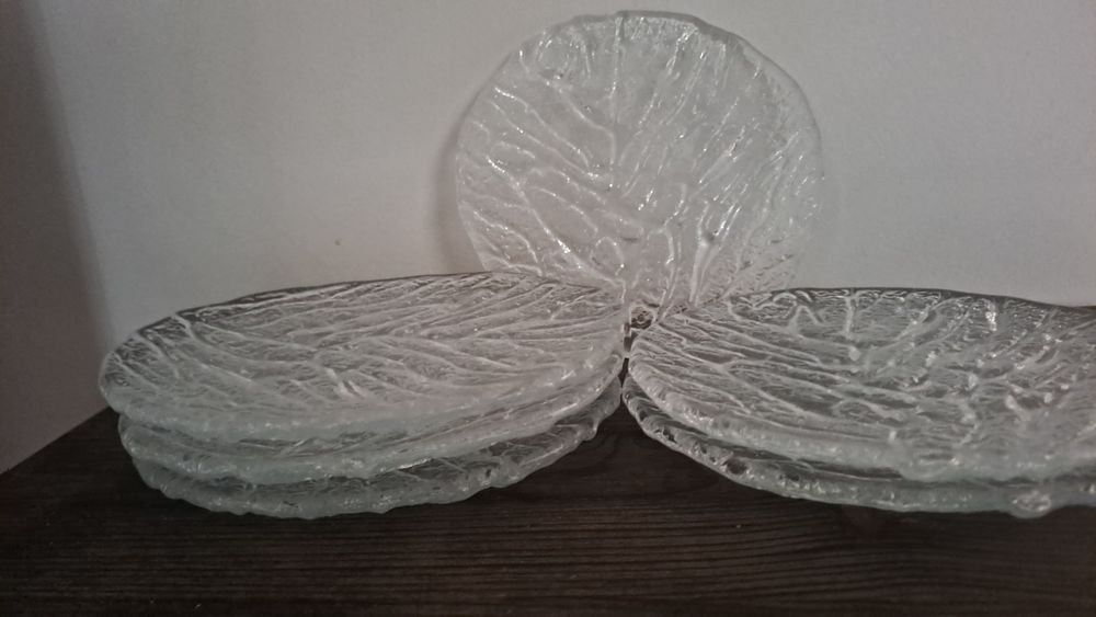 Zestaw 6 talerzyków deserowych, lata 70-e  Czechosłowacja