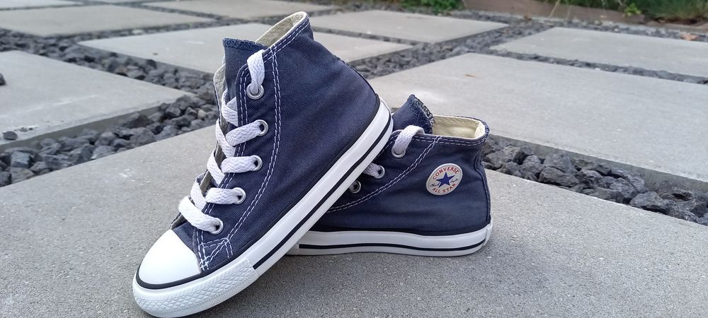 Converse trampki wysokie, roz.25 granat