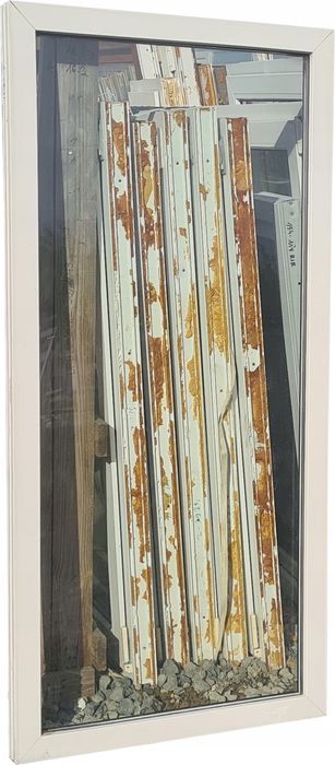 OKNA KacprzaK Witryna 77x161 FIX Używany PCV Białe Lider Okna OLX