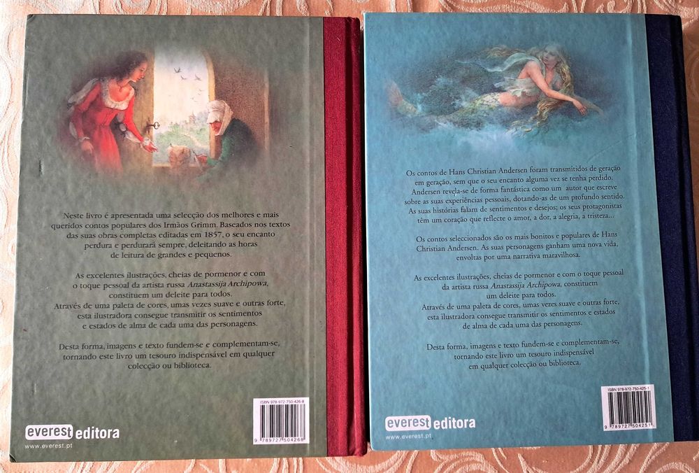 Lote Contos Irmãos Grimm + Contos Andersen (Ed. EVEREST) – ESGOTADOS