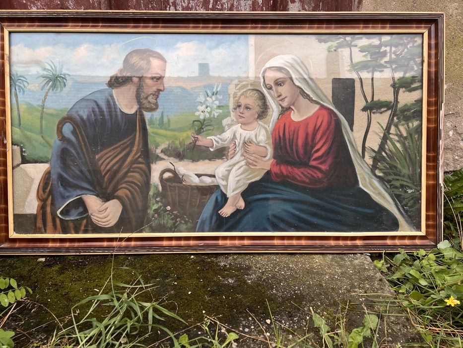 Stary obraz znaleziony na strychu