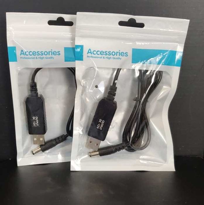 Кабель питания USB-DC 12V/1А 5.5 х 2.1mm - для WiFi роутера, модема