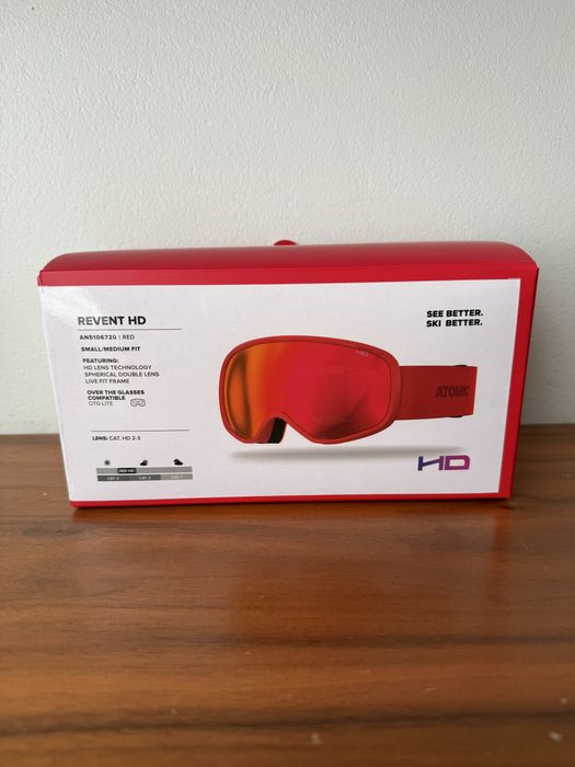 Nowe gogle Atomic Revent HD czerwone