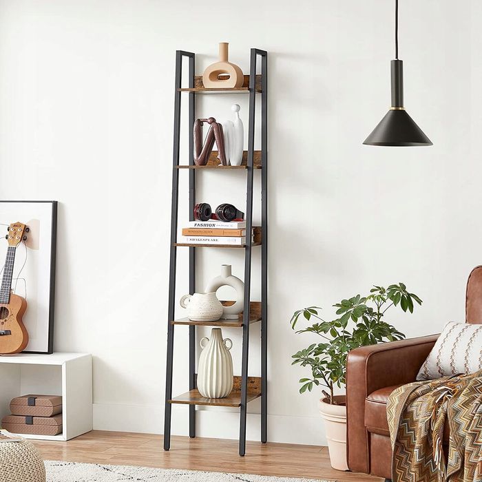 Regał półka na książki kwiaty loft 5 poziomów