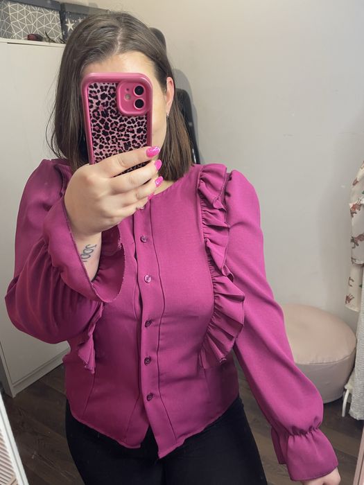 Elegancka bluzka fuksja