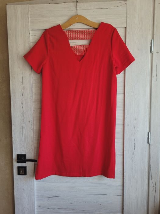 Okazja! Cudna Sukienka Czerwona Moodo S Gipiura