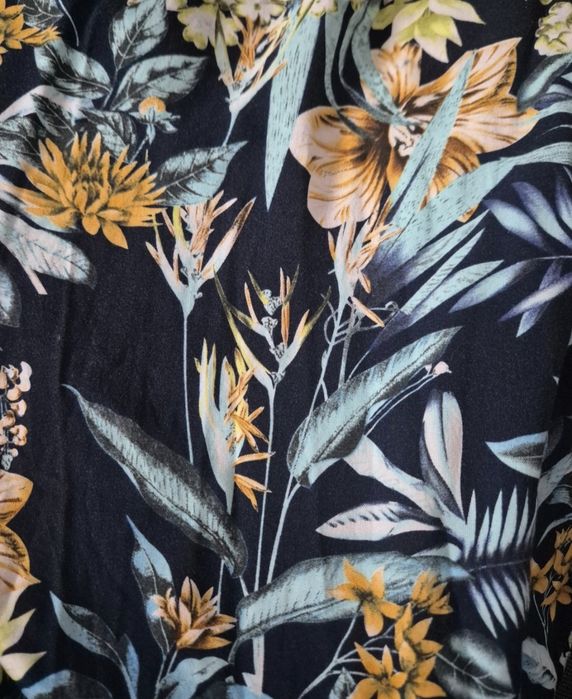 Piękna długa sukienka w kwiaty, DeFacto,r.L