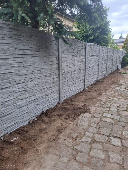 Ogrodzenia betonowe Płyty słupki