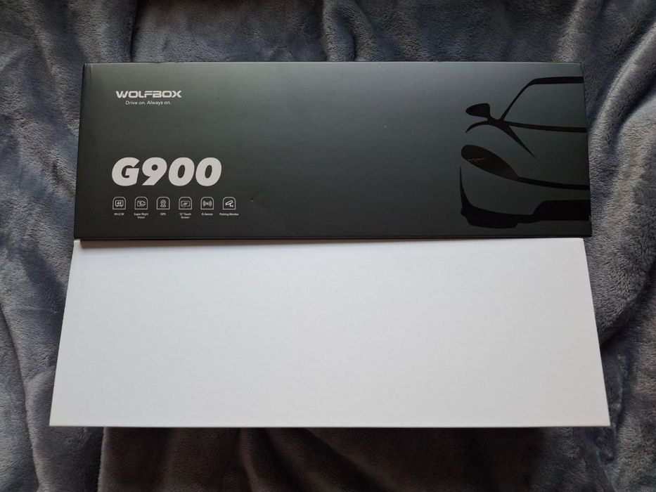 Wolfbox g900 камера заднього виду/ відеореєстратор у дзеркалі 4k