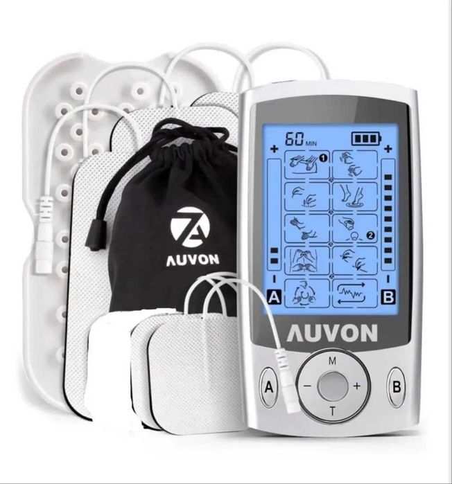 Двоканальний м'язовий стимулятор AUVON TENS Unit з 20 режимами, Amazon, Німеччина
