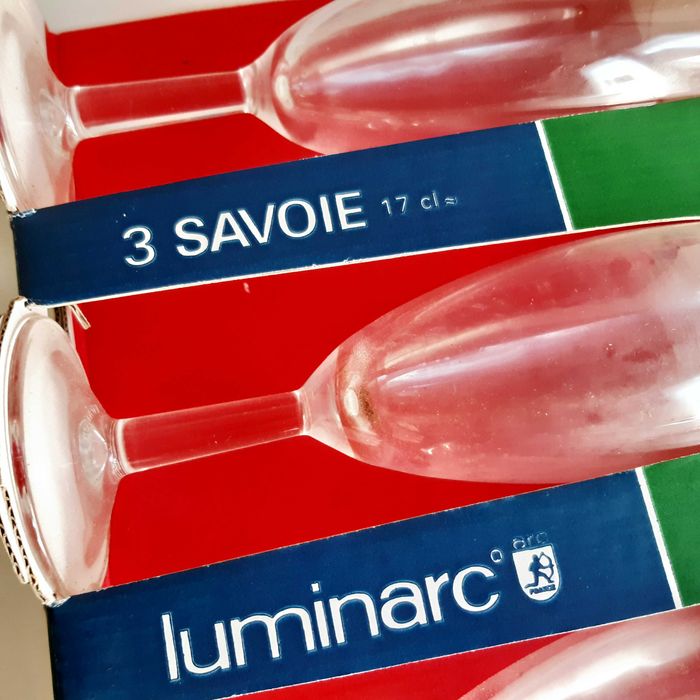 23 Copos Cálices Flutes Luminarc Savoie 17cl. Como Novos