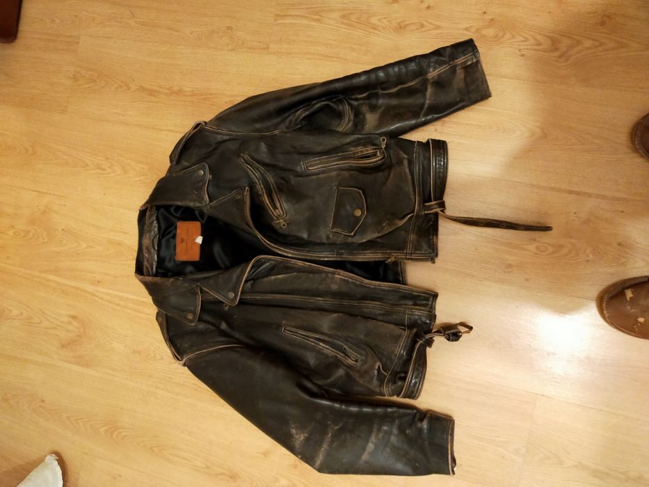 Kurtka skórzana męska