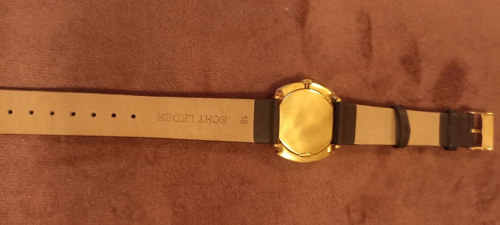 Złoty męski zegarek Longines