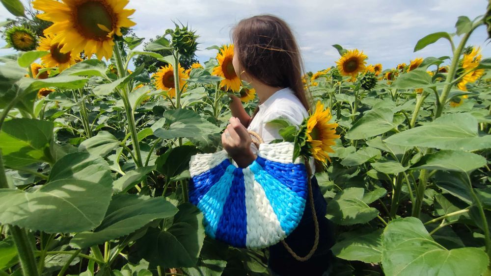 Letni koszyk pleciony - letnia torebka