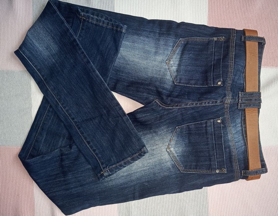 Spodnie biodrówki Mondey Denim + pasek rozm.38-36