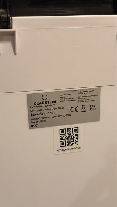 Suszarka na pranie wolnostojąca Klarstein