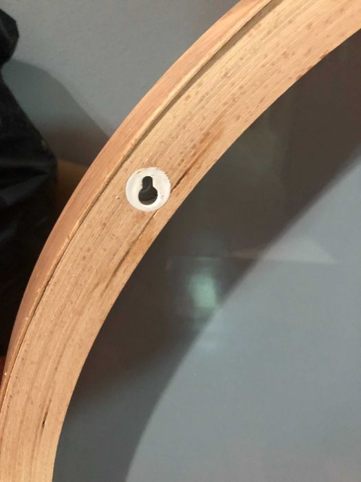 Moldura para espelho, modelo STOCKHOLM IKEA, chapa de nogueira