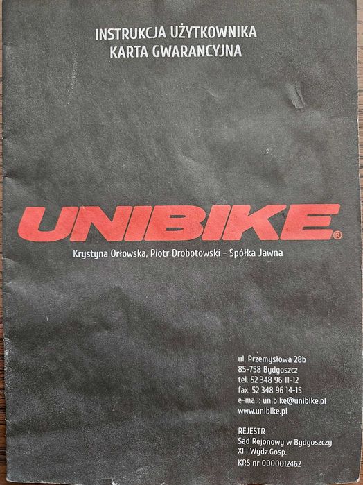 Rower mtb unibike